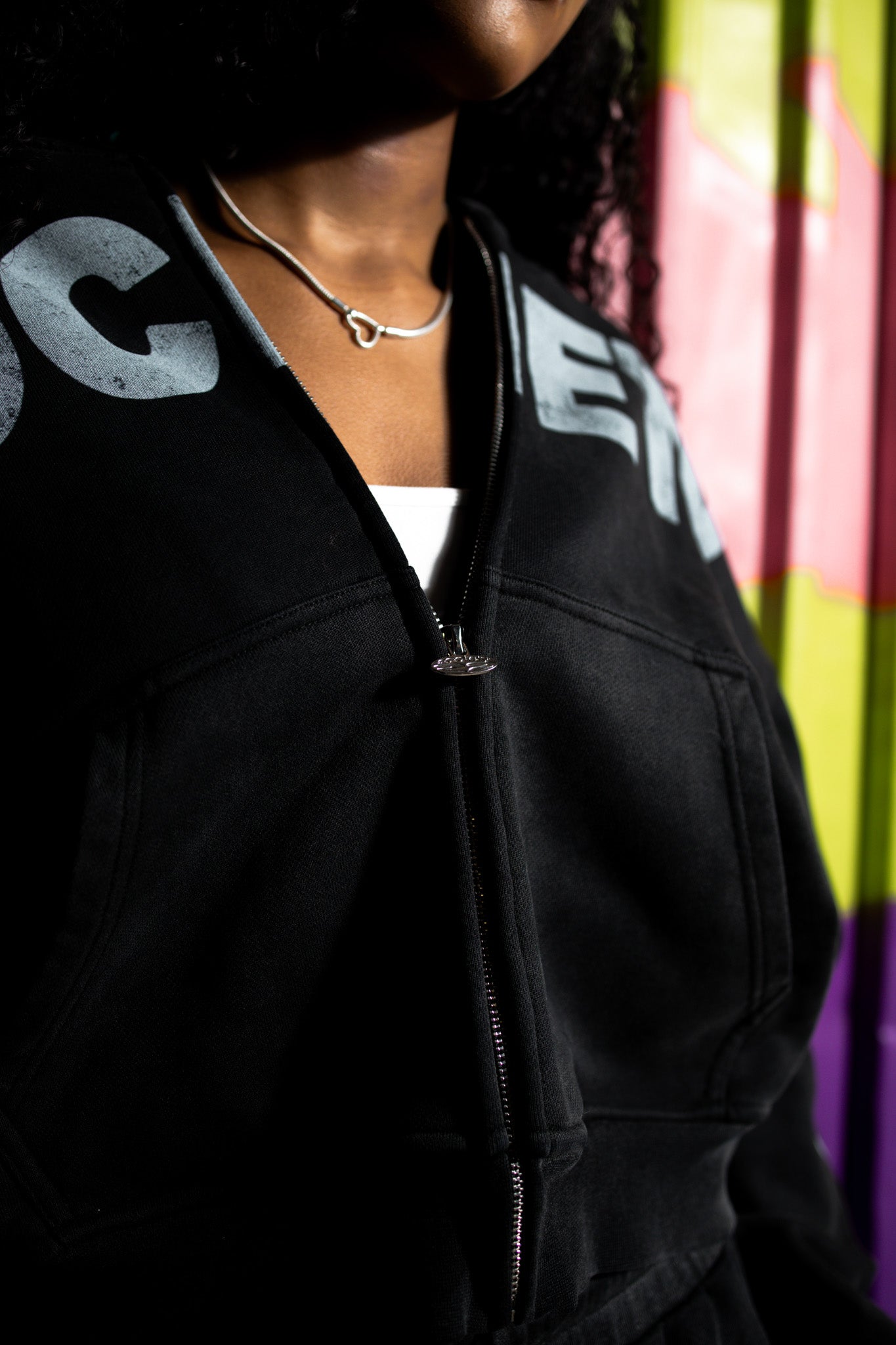 Society 22 "Perfect Timing" Zip-Up Hoodie Black