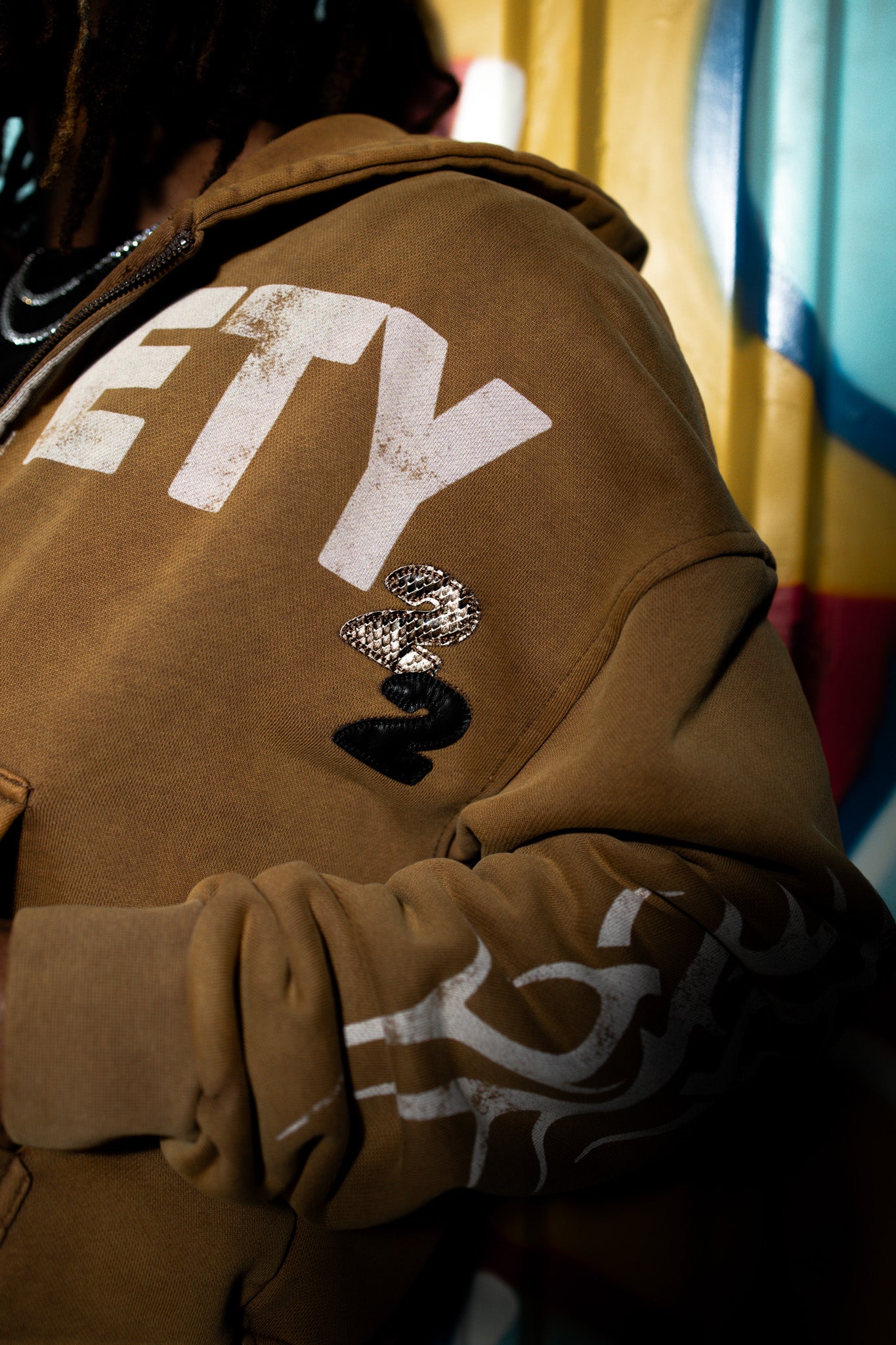 Society 22 "Perfect Timing" Zip-Up Hoodie Brown