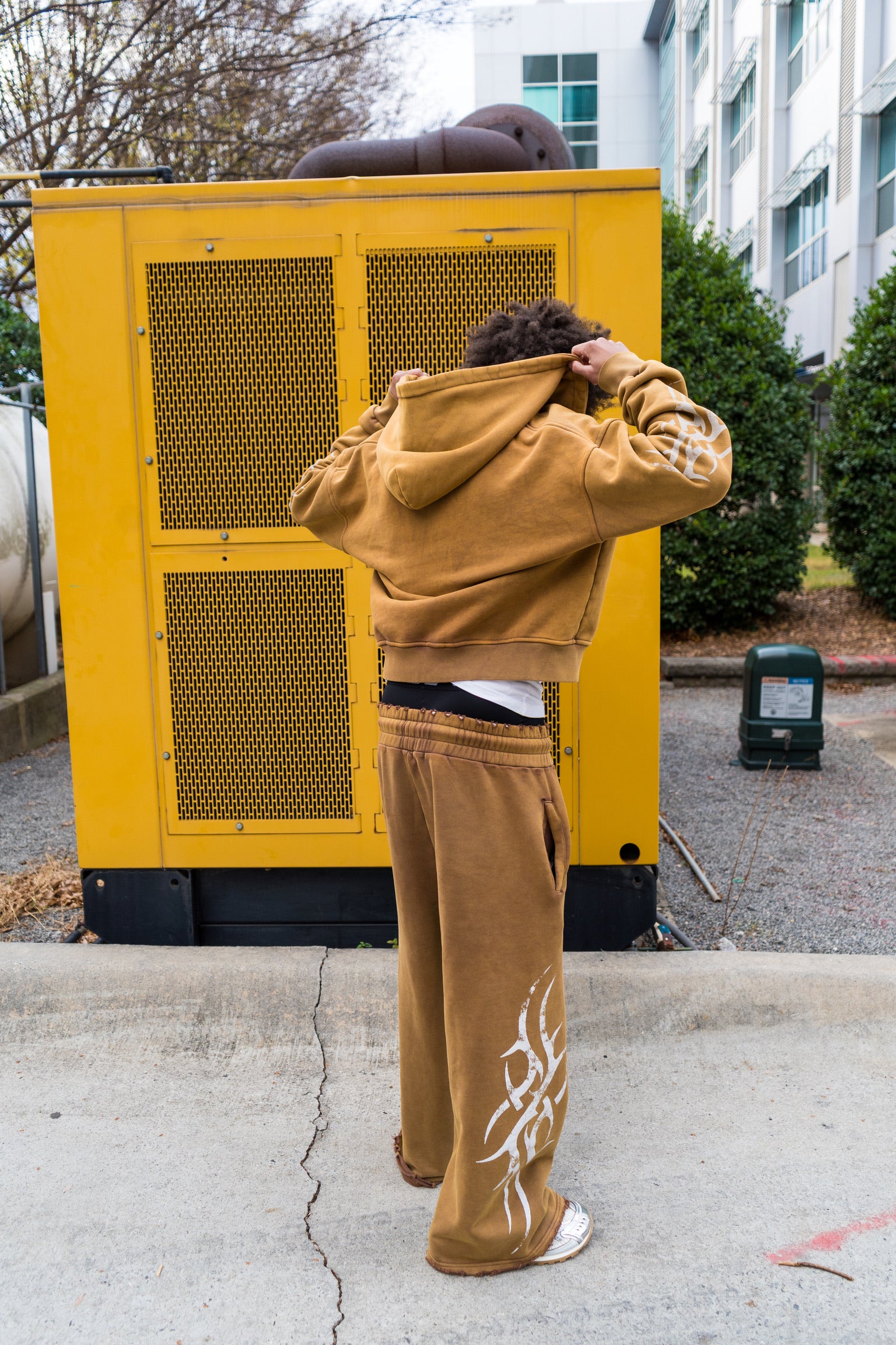 Society 22 "Perfect Timing" Zip-Up Hoodie Brown